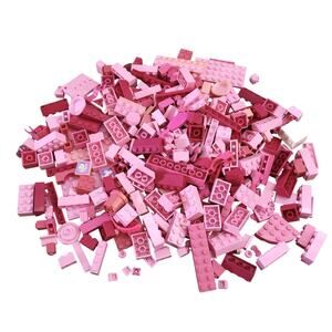 Shades of Pink Magenta Lego Bricks Pieces Lot Toys Girl 13 oz